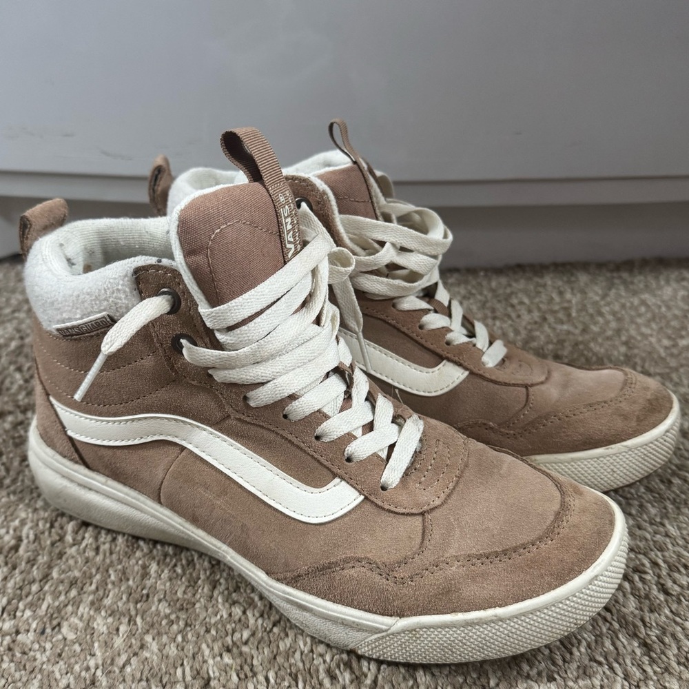 High-Top Sneakers with White Accents